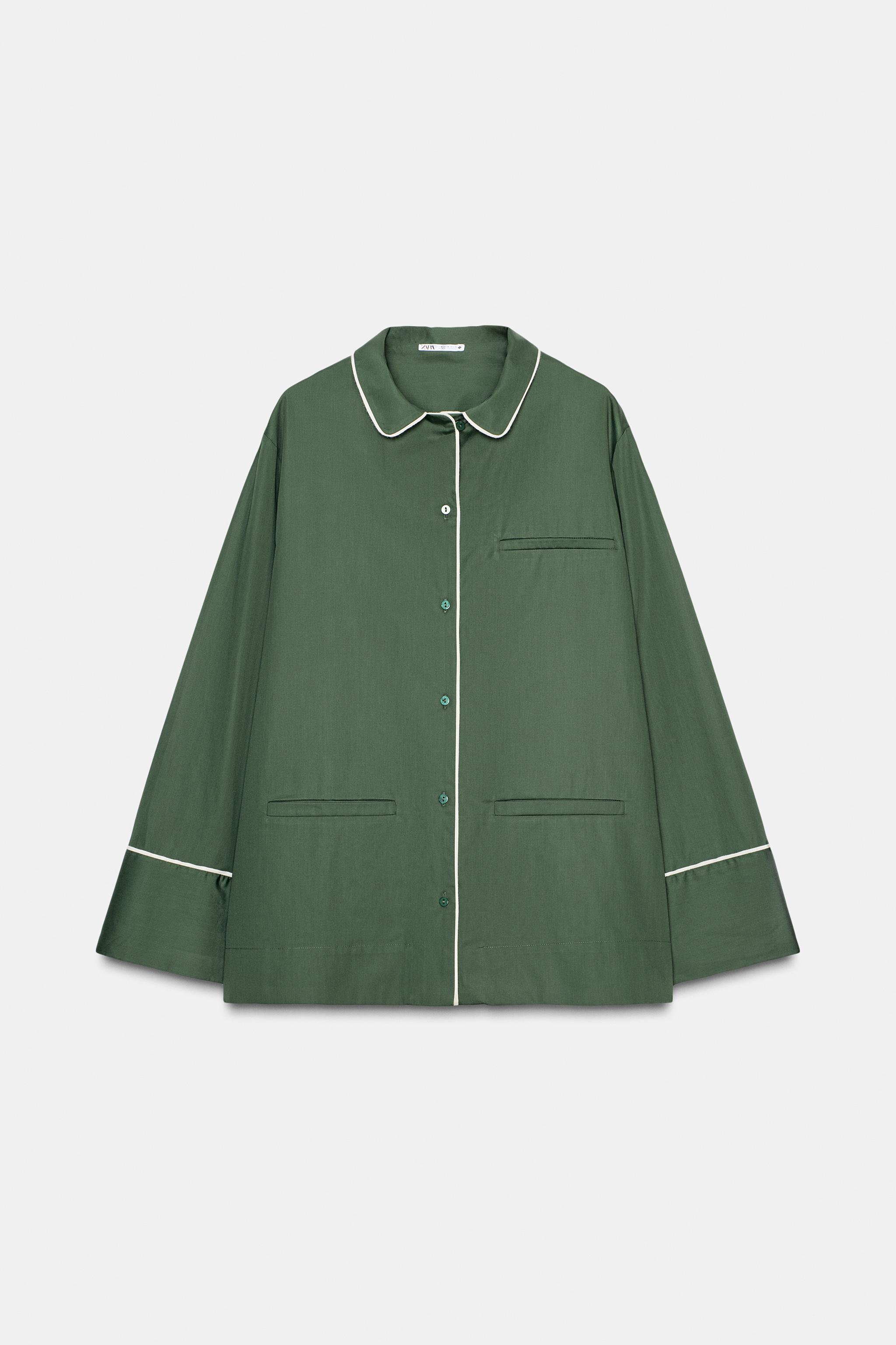 CONTRAST POPLIN SHIRT